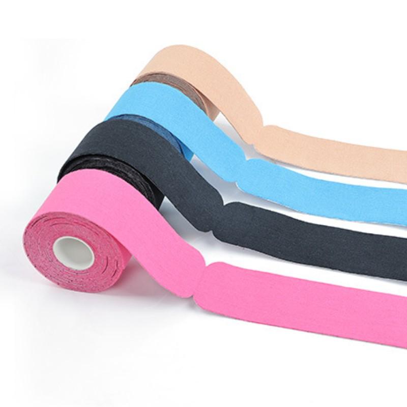 5cm*5m Pre Cut Kinesiology Băng phục hồi thể thao phục hồi Băng cơ bắp giảm đau Kneepads Thể thao Người bảo vệ thể thao Color: Pink
