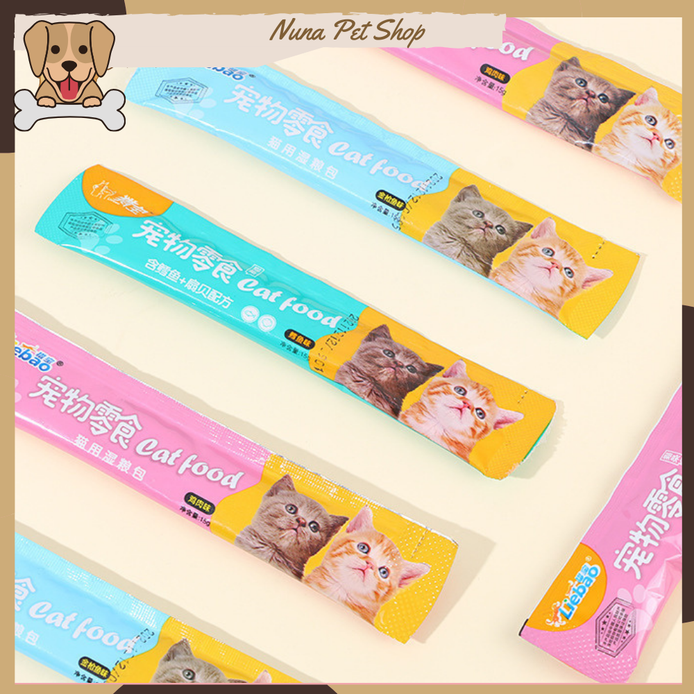 Combo 10 chiếc súp thưởng cho mèo giá rẻ Pet Snacks, Ciao, Shizuka, Cat Food