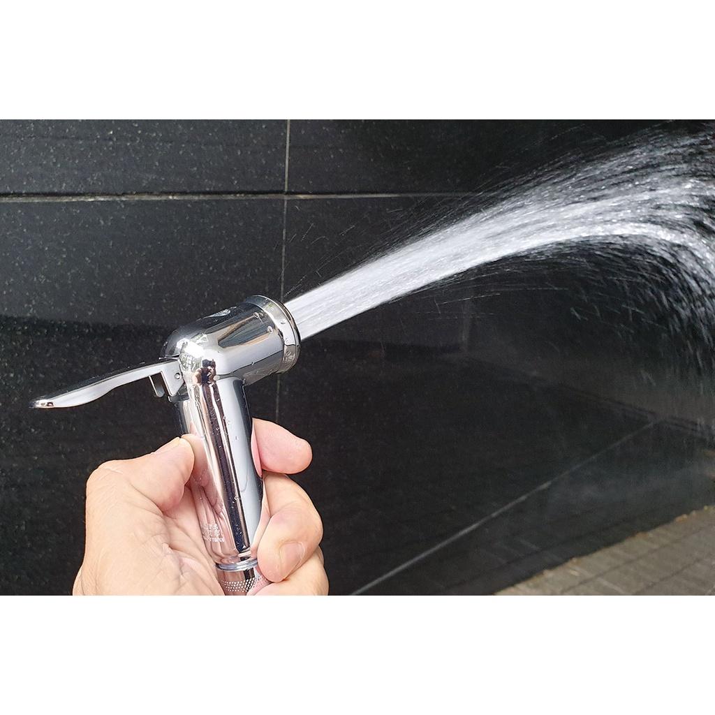 Bộ xịt vệ sinh tăng áp cao, chất liệu nhựa ABS mạ Chrome Eurolife EL-X12-1