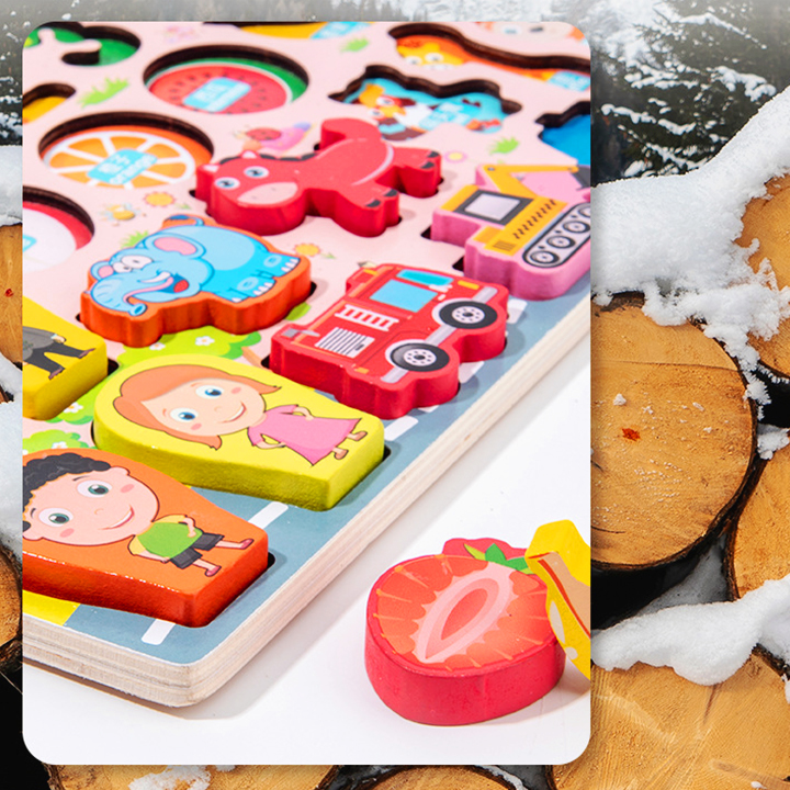 Bộ đồ chơi câu cá gỗ trí tuệ 63 chi tiết phối hợp nhiều chủ đề với hình ảnh sinh động màu sắc bắt mắt cho bé vừa chơi vừa rèn luyện trí tuệ – SDC027