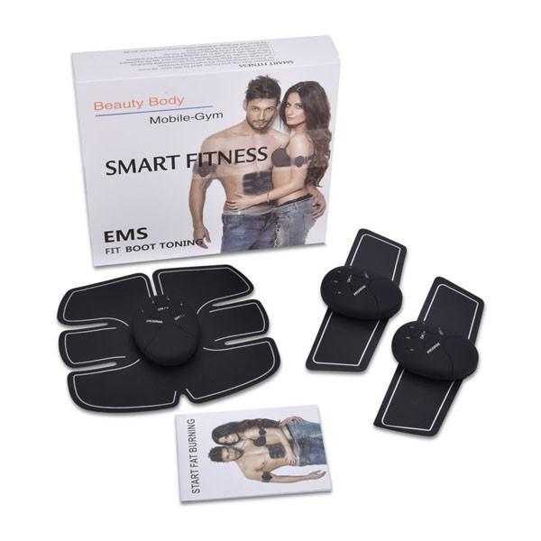 Bộ Máy 3 Mảnh 1 Bụng + 2 Tay Tập Thể Dục Thông Minh Đào Tạo Cơ Bắp EMS Smart Fitness.