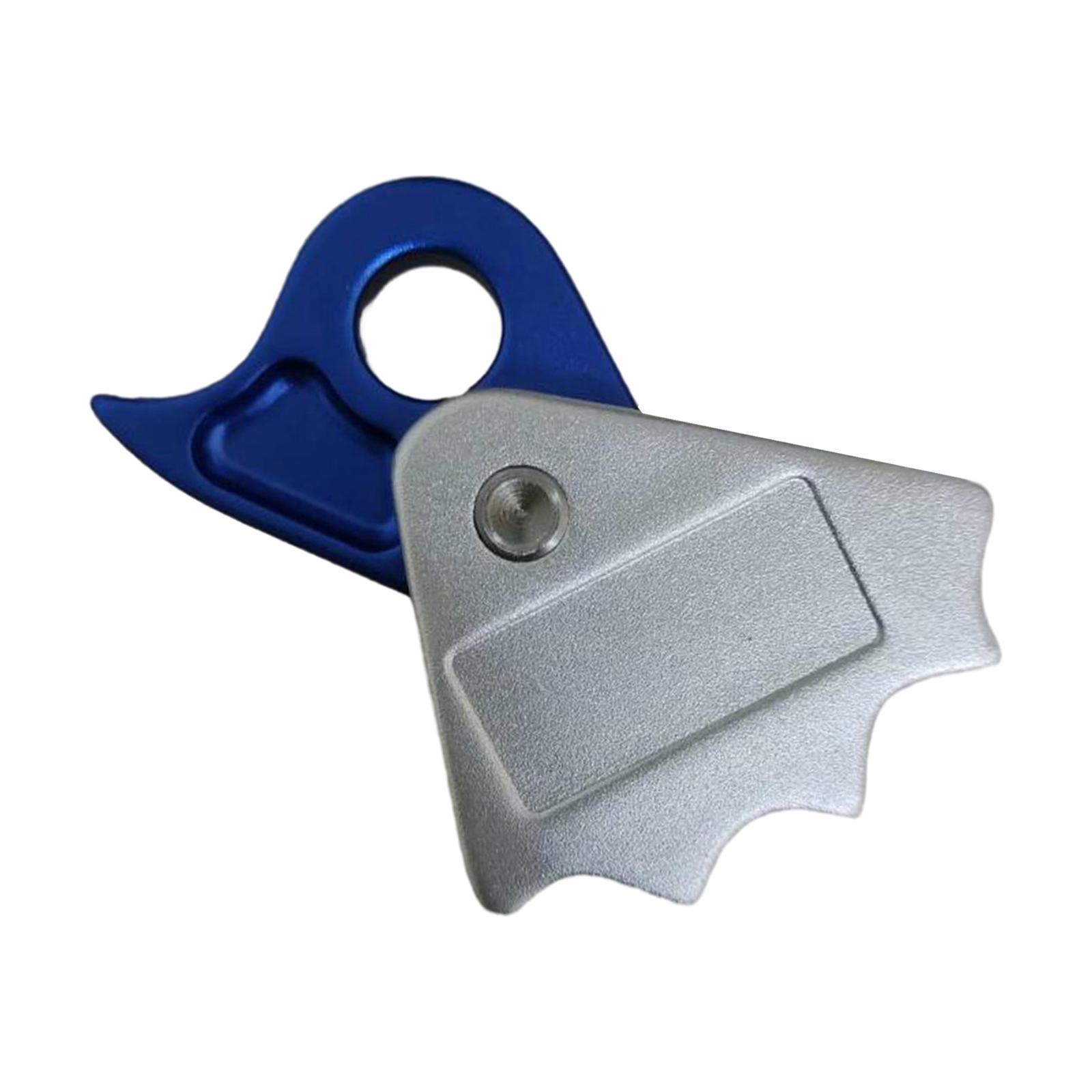Tree Climbing Rope Grab Grip Clamp Belay Device Lanyard Grab Rigging Equipment Rope Grabber Ascender for Mountaineering, Rock Climbing