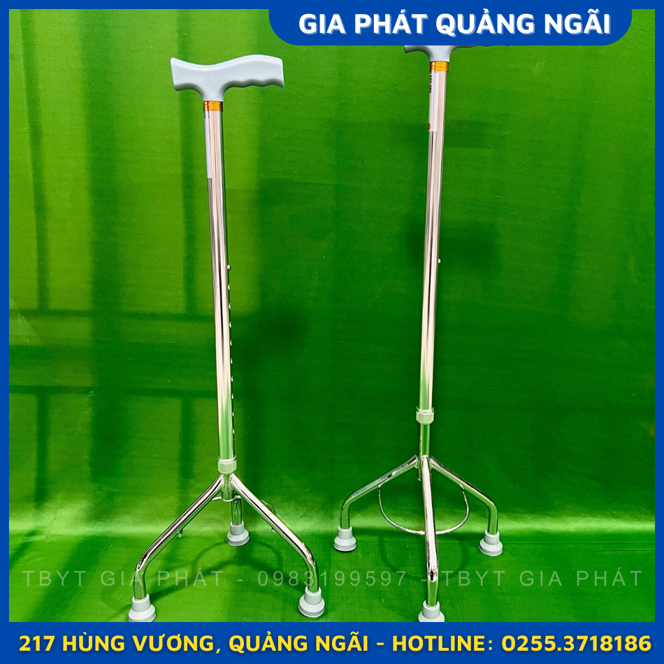 GẬY CHỐNG 3 CHÂN CHỐNG TRƯỢT CHO NGƯỜI GIÀ TẬP ĐI