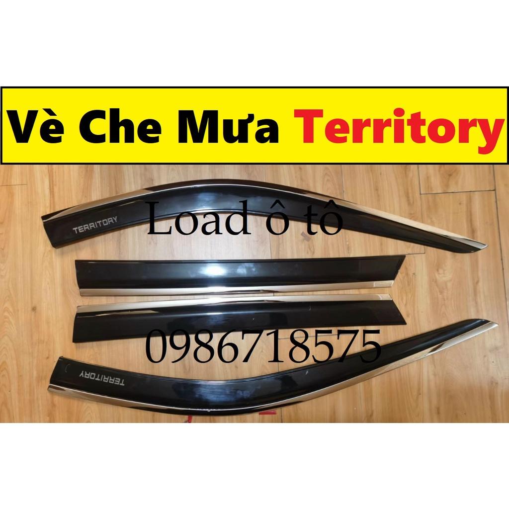 Vè Che Mưa, Viền Che Mưa Xe Ford TERRITORY 2023 Mẫu Vè Chỉ Inox, Vè Đen Cao Cấp
