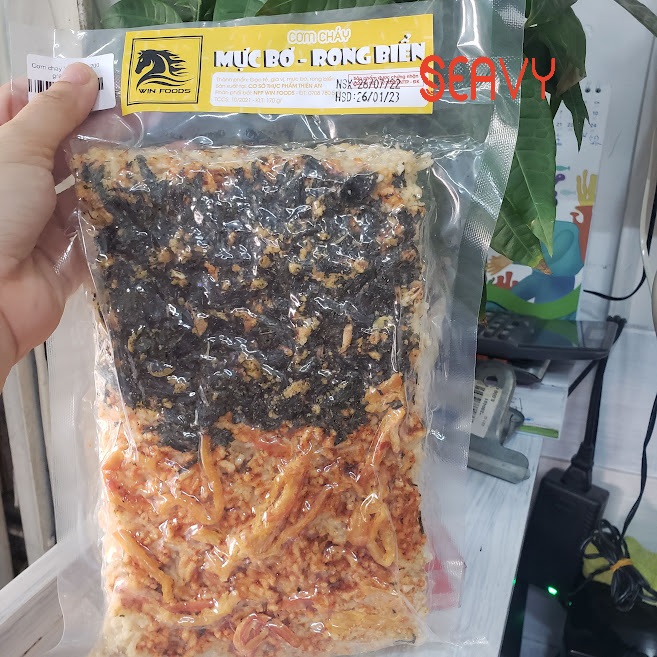 Đặc Sản Nha Trang- Cơm Cháy Chà Bông Mix 5 Vị Thơm Ngon Giòn Giòn, Seavy Gói 200 gram