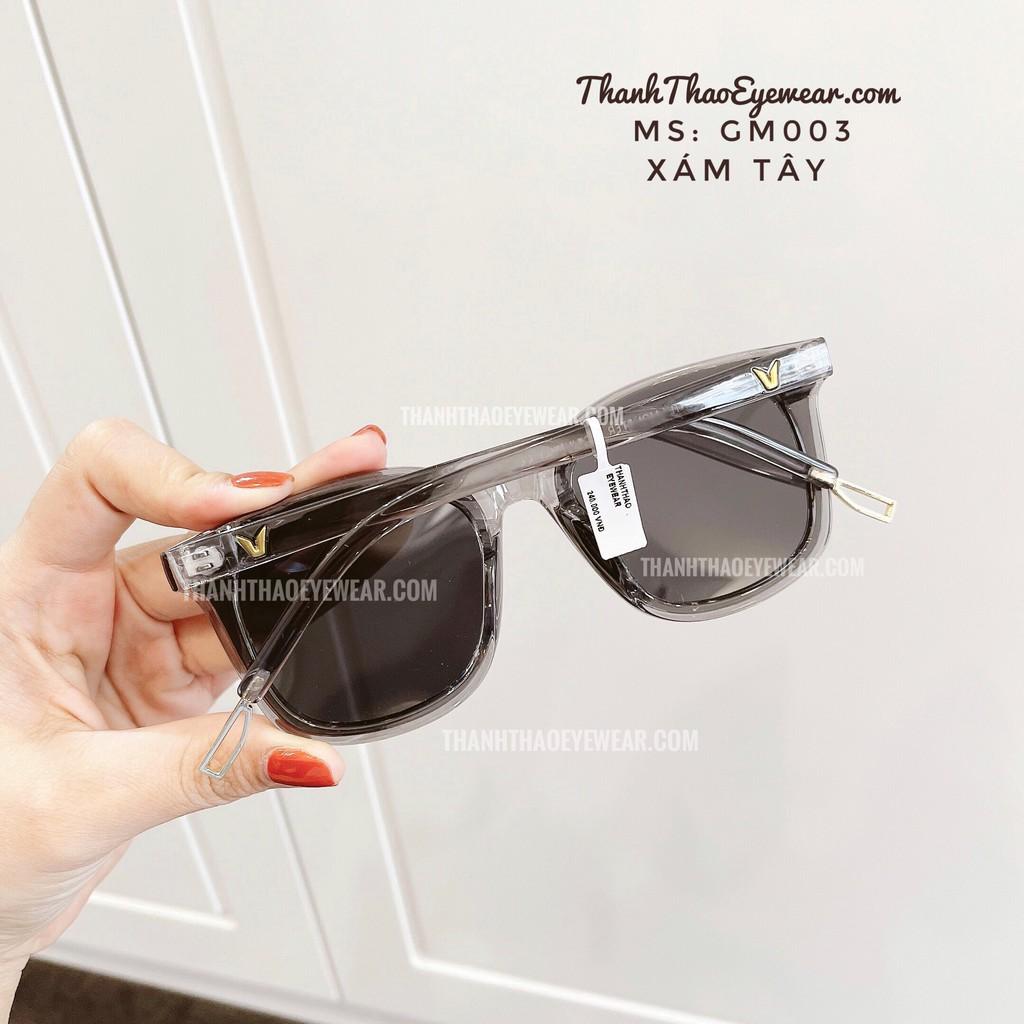 Kính Mát Kính Râm Nam Nữ Dáng Vuông Nhiều Màu Đi Biển GM003 Cao Cấp-ThanhThao Eyewear