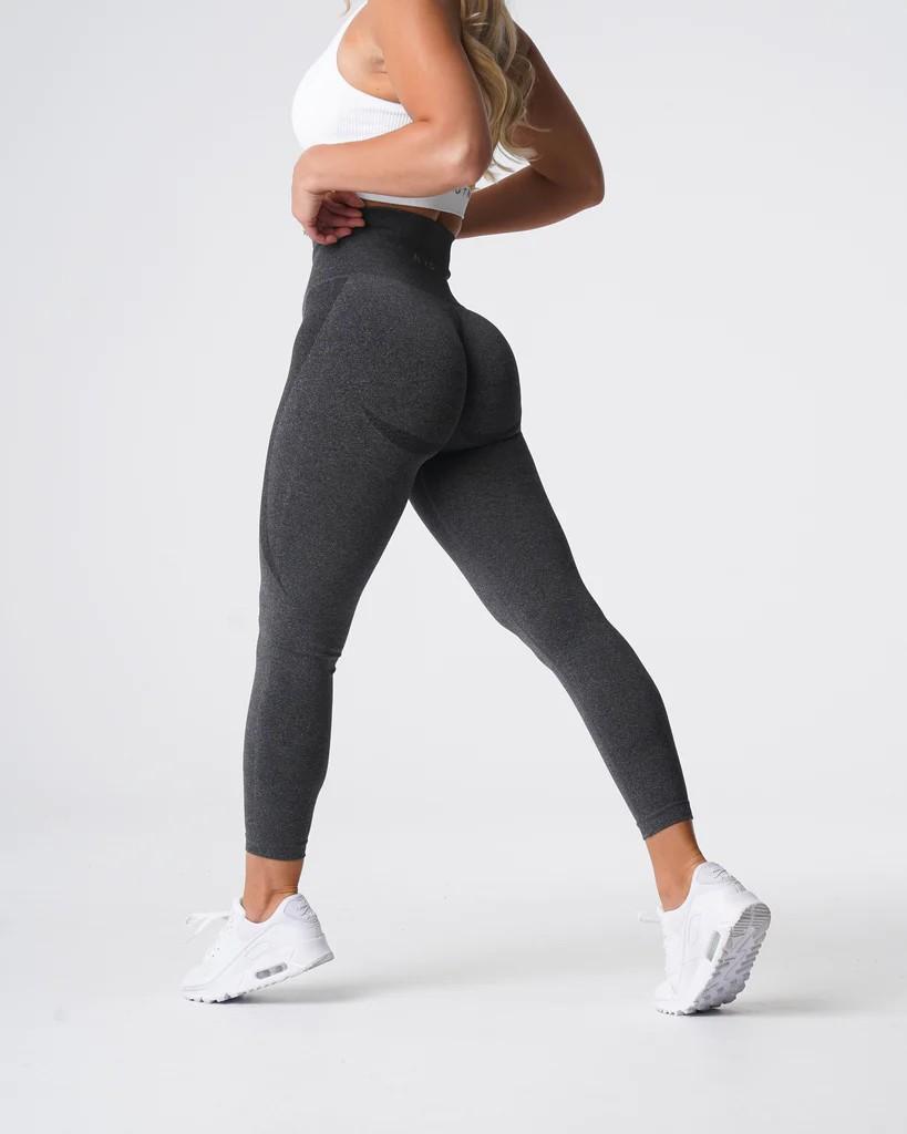Đường viền quần legging liền mạch phụ nữ mông 'nâng đường cong tập luyện quần yoga trang phục phòng tập thể dục thể thao thể thao mặc màu hồng c6206 Color: C6206C08 Size: XS