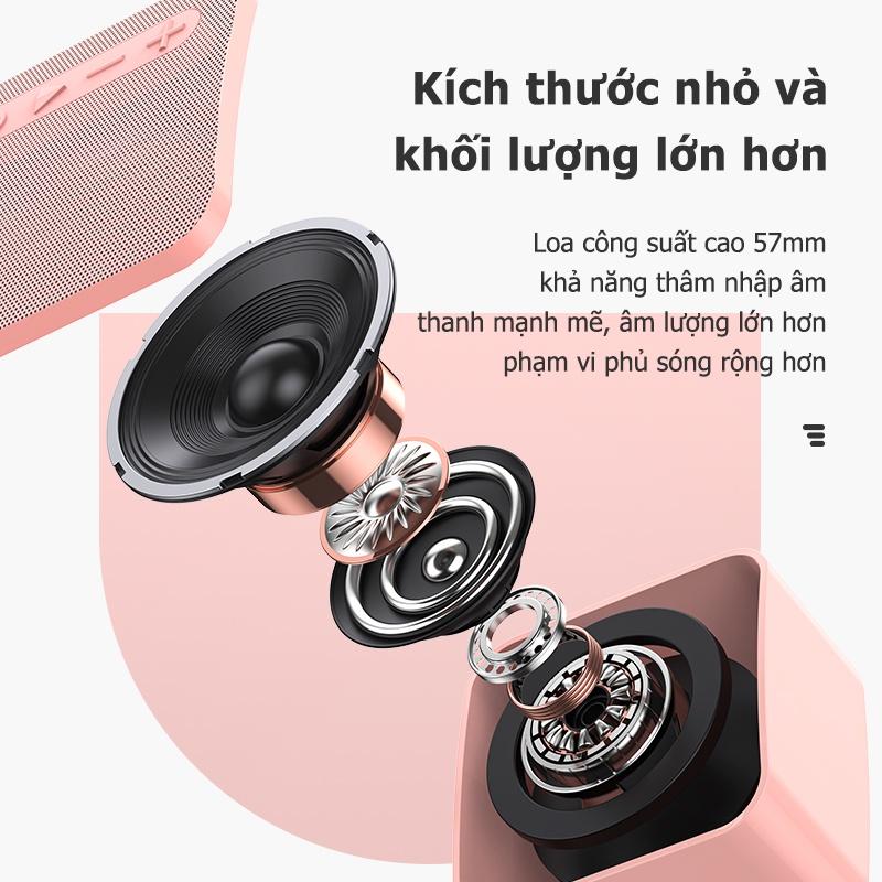 Loa Bluetooth 5.0 Mini BASIKE Âm Thanh Cực Hỗ Trợ Nghe Nhạc Bằng Thẻ Nhớ TF &amp; USB - Hàng Nhập Khẩu