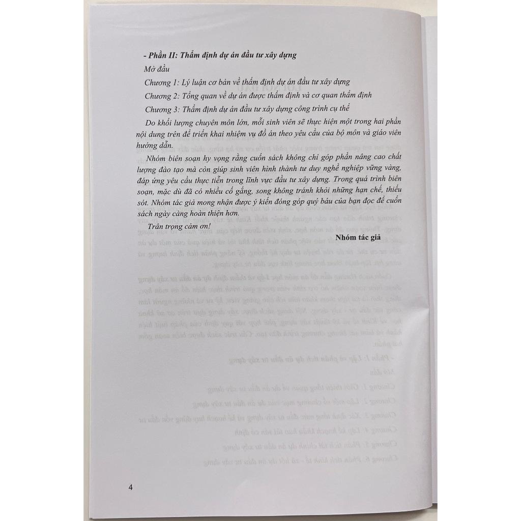 Sách - Hướng Dẫn Đồ Án Môn Học Lập Và Thẩm Định Dự Án Đầu Tư Xây Dựng