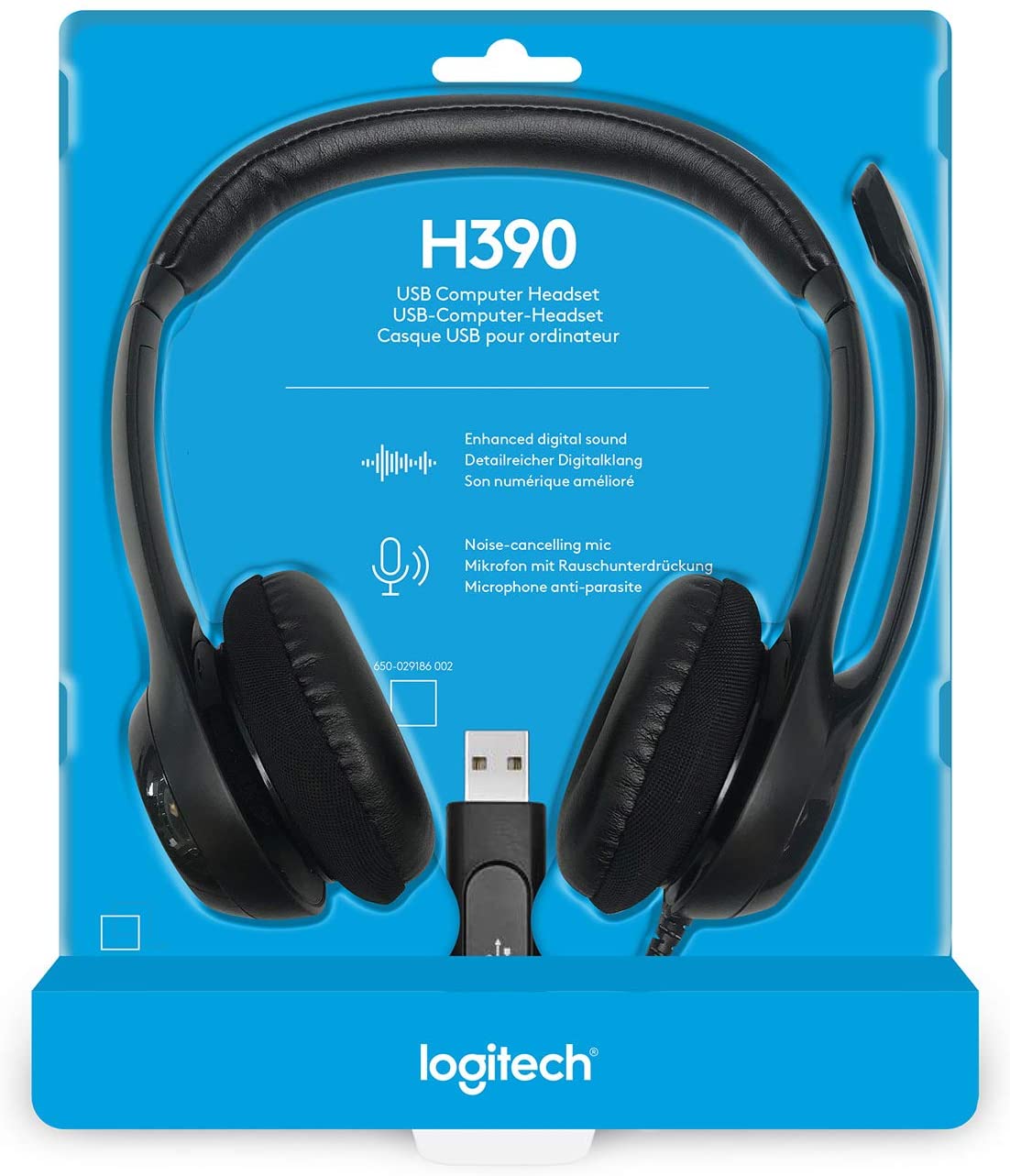 [ KINGCOM ] Logitech H390 Tai Nghe Chụp Tai Cổng USB Cho PC &amp; Laptop - Hàng Chính Hãng