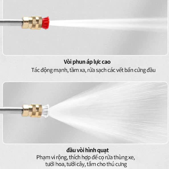 Máy rửa xe cầm tay cao áp chạy bằng pin sạc siêu tiện dụng, Máy rửa xe gia đình xe máy, Ô Tô 300W, Máy xịt rửa HD áp lực cao mạnh