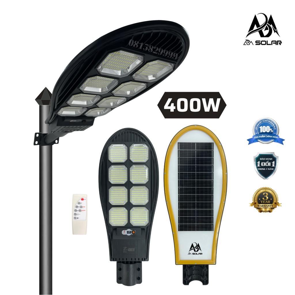 Đèn Năng Lượng Mặt Trời 400W, Tấm Pin Liền Thể, Đèn Đường LED, 150w-300w-400w, IP65 Chống Nước Chiếu Sáng Sân Vườn - ABM