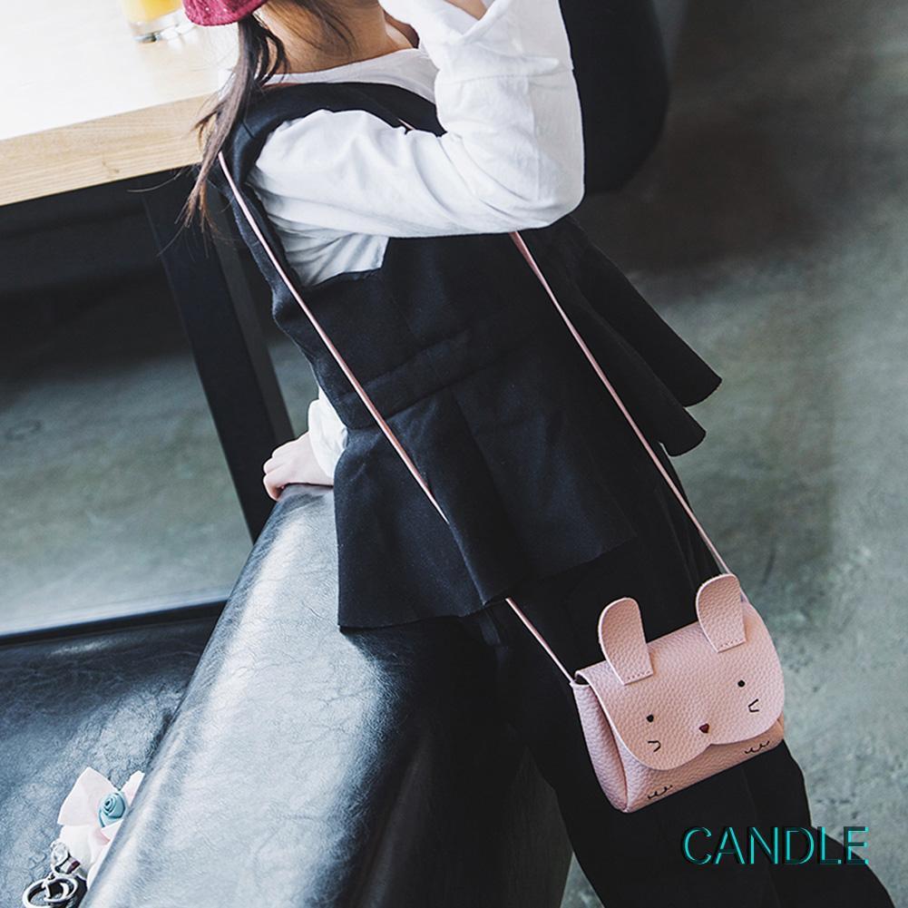 Túi Đeo Chéo Mini Hình Thỏ Xinh Xắn Cho Bé Gái