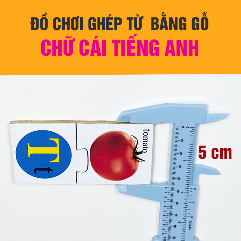 Đồ chơi ghép Chữ cái tiếng Anh bằng gỗ
