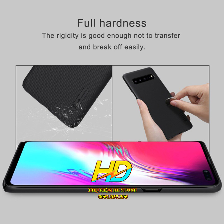 Ốp lưng Dành cho Samsung S21 5G Chính Hãng Nillkin Dạng sần, chống bám vân tay và mồ hôi tay - Hàng Chính hãng