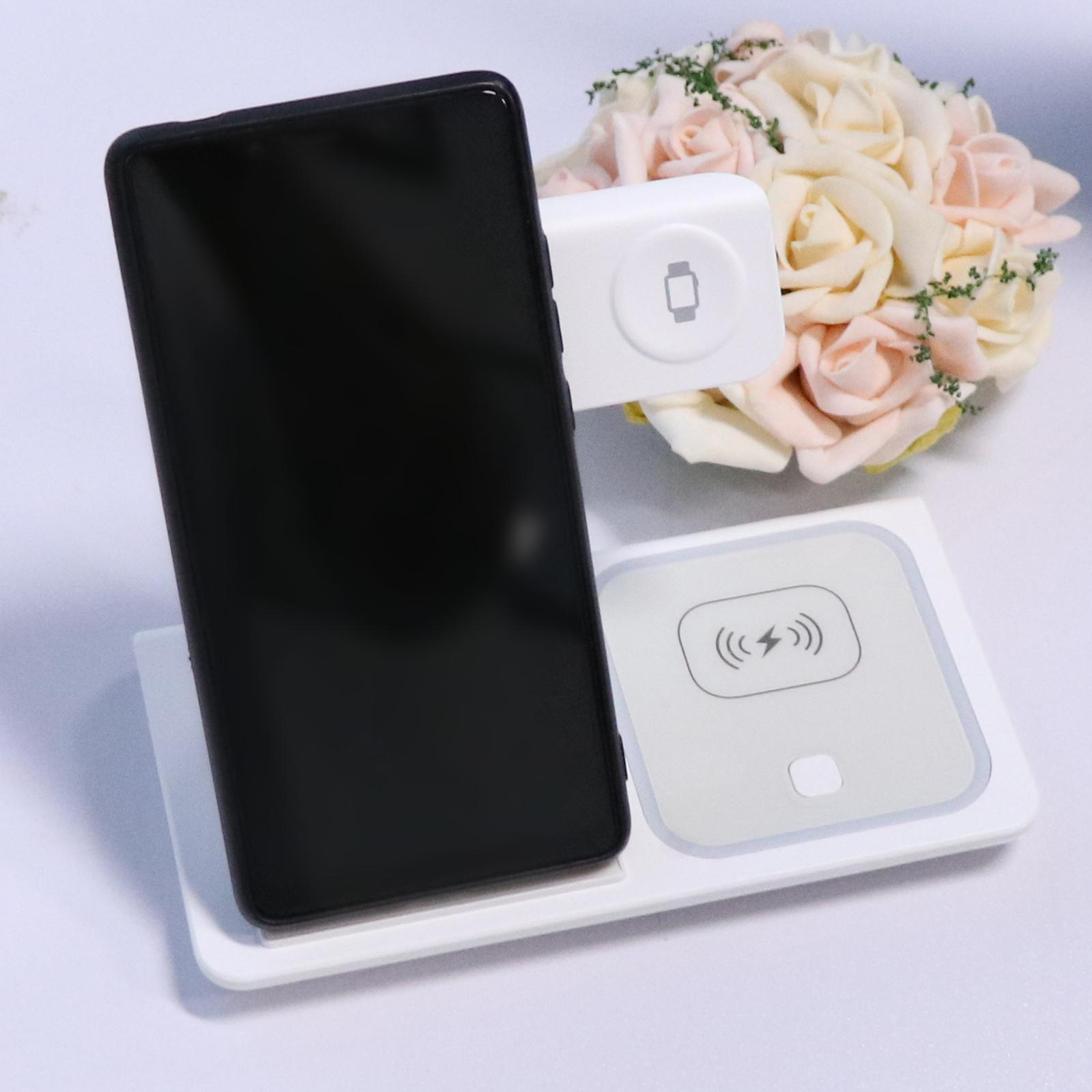 3in1  Wireless  Dock Stand For  Smartphone