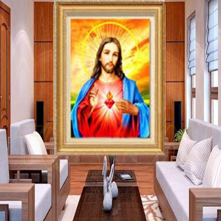 Tranh đá Chúa Jesu LV421 - kích thước: 50 * 63cm.