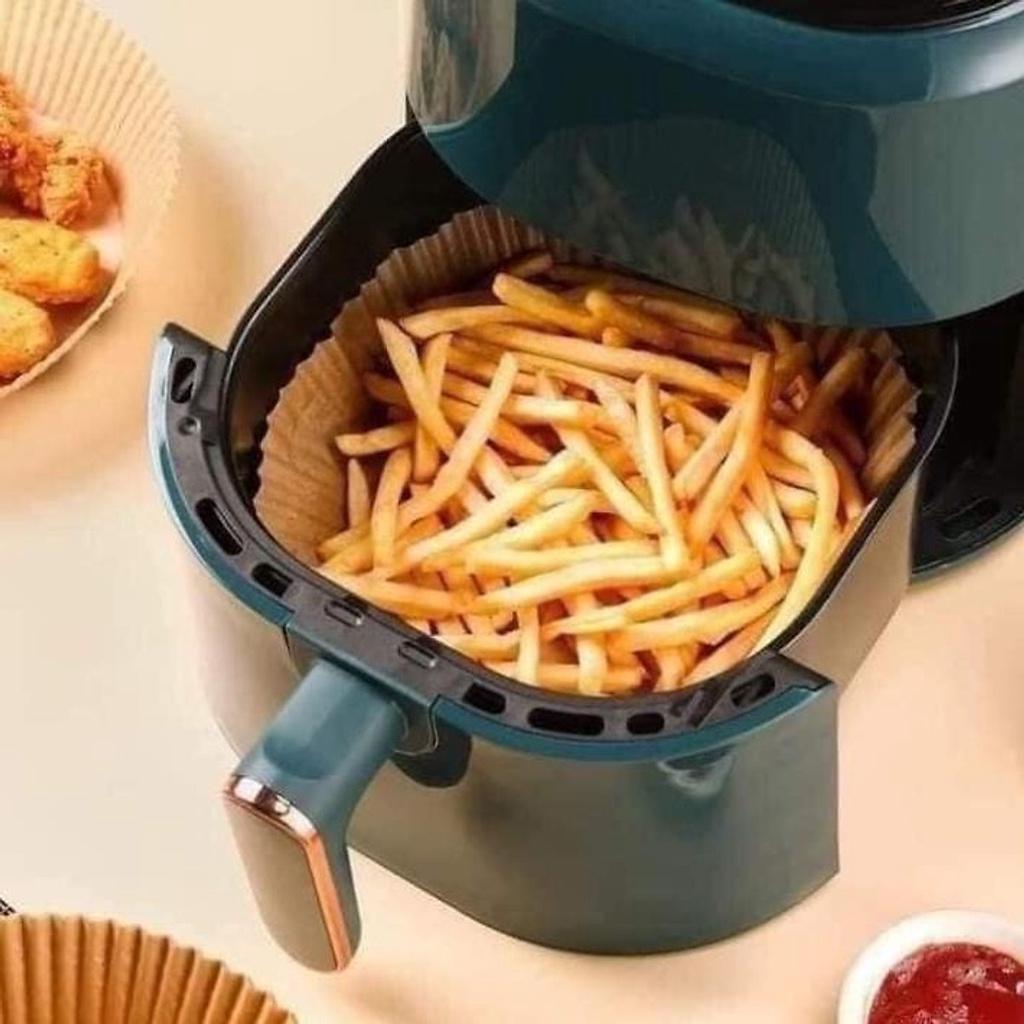 Set 50 Giấy Thấm Dầu Nồi Chiên Size 20 - Set 50 Khay Giấy Nến Thấm Dầu Lót Nồi Chiên Không Dầu Chống Dính