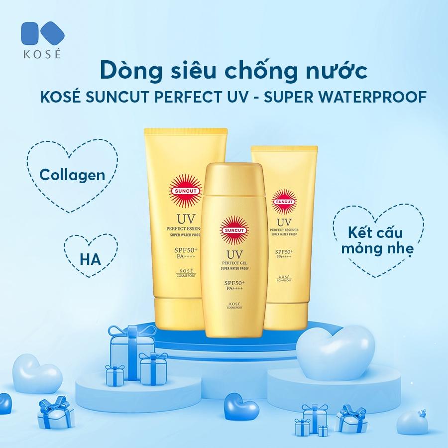 Kem Chống Nắng, Chống Nước Và Nâng Tone Kose Suncut Nhật Bản Bảo Vệ Da Khỏi Tia UV, Bụi Mịn SPF50+ PA++++ 100g, 80g, 60g