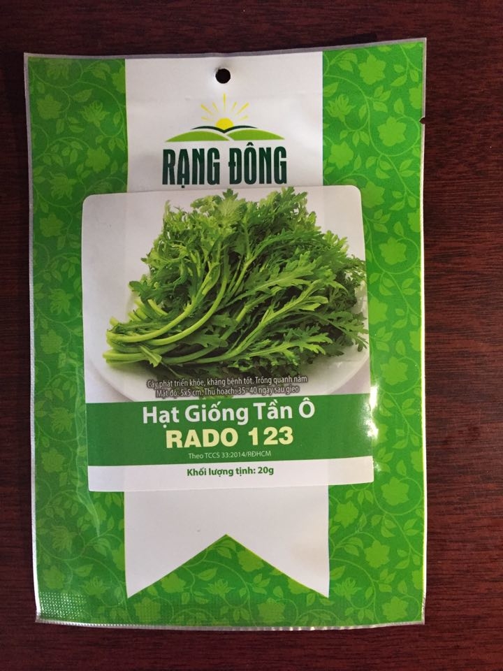Combo 3 Gói Hạt Giống Rau Muống Lá Tre, Rau Tần Ô và Cà Chua Chịu Nhiệt Rạng Đông