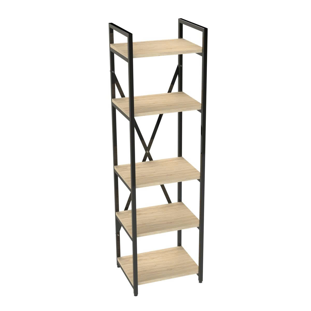 Kệ Đa Năng 5 Tầng Khung Sắt Mặt Gỗ Chắc Chắn Dễ Dàng Lắp Ráp Dùng Cho Nhà Bếp, Sắp Xếp Nhà Cửa, Decor