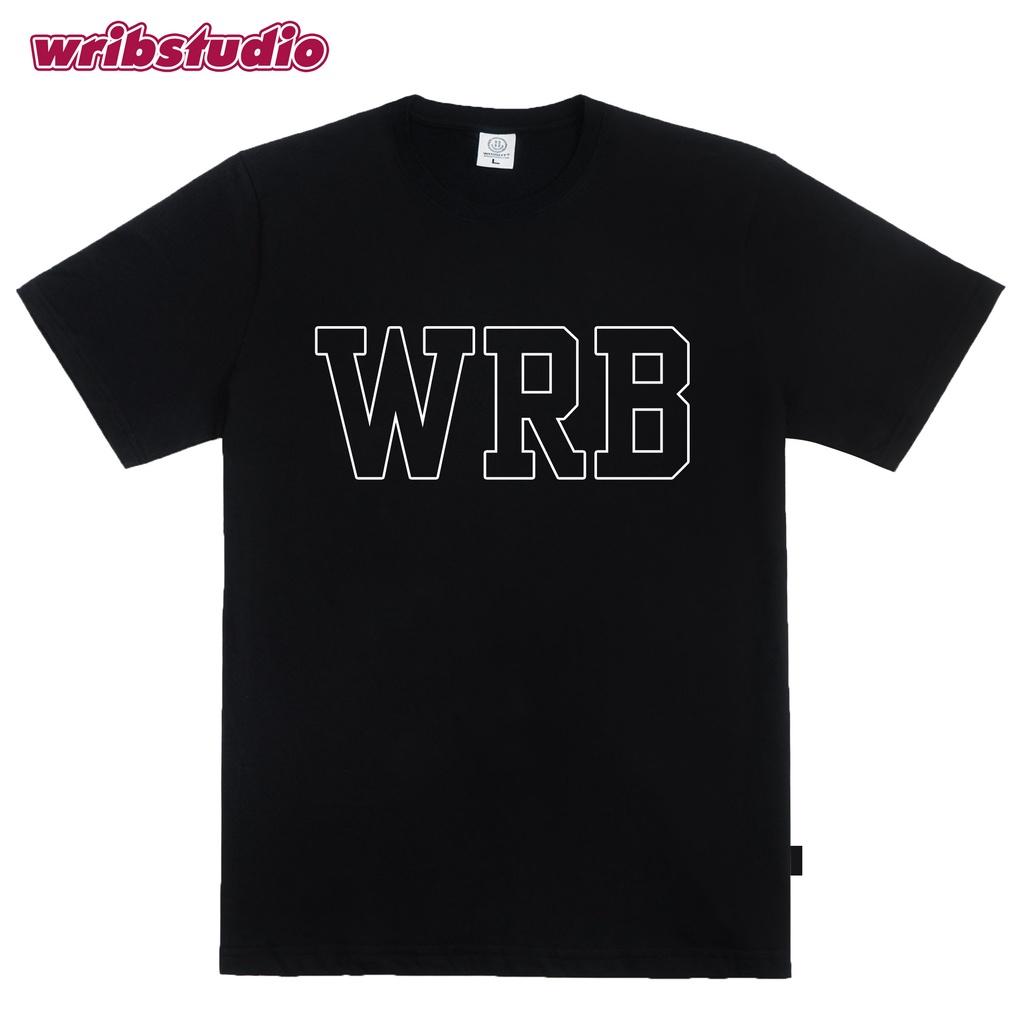 Áo thun đơn giản basic đen phong cách streetwear hai mặt wrib 100% cotton