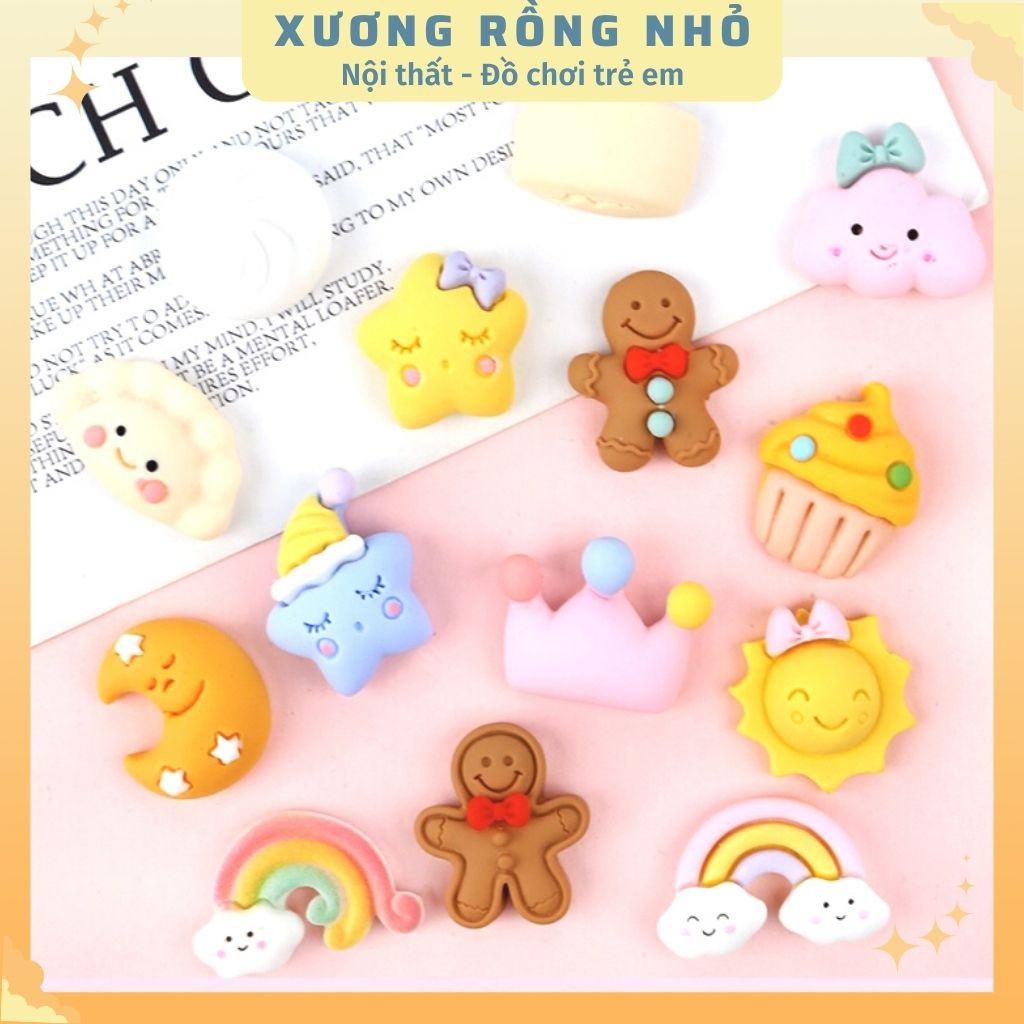 Sticker 3d nổi DIY - Charm 3d slime dễ thương trang trí dán ốp điện thoại, bình nước, tủ lạnh, đồ dùng học tập