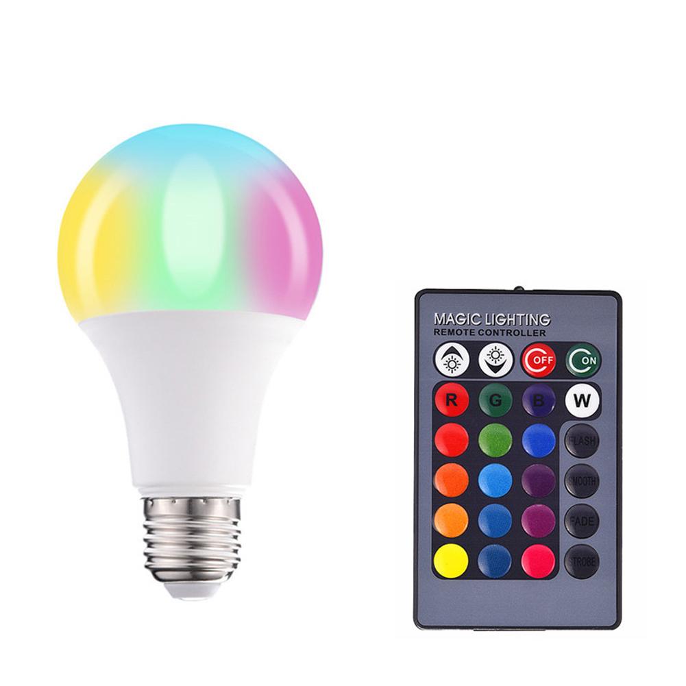 Bóng Đèn Trang Trí Gia Đình Với Bộ Điều Khiển Từ Xa 16 Màu Rgb + Đèn Trắng Led Rgbw 3W / 5W / 10W / 15W