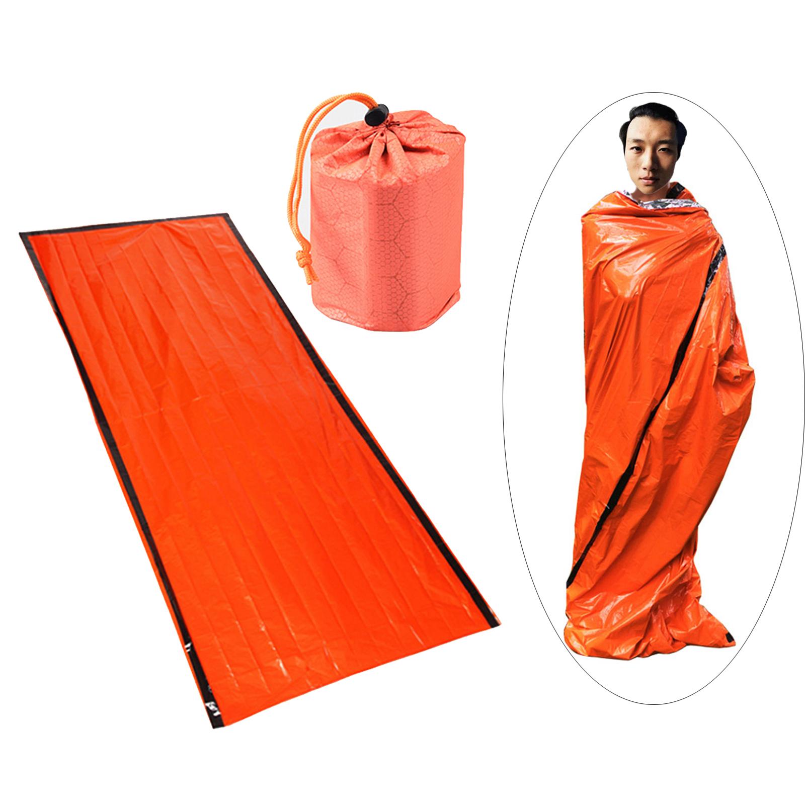 Outdoor Thermal Emergency Sleeping Bag Survival Hiking Blanket Keep Warm