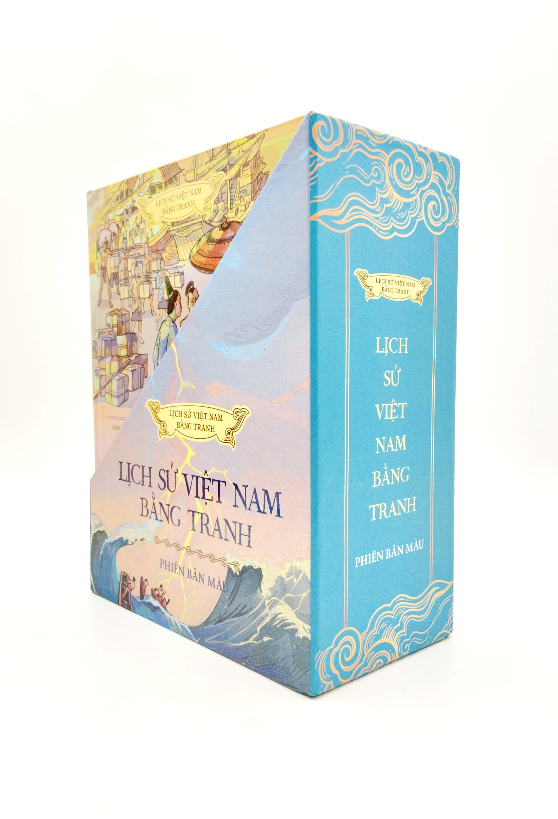Boxset Lịch Sử Việt Nam Bằng Tranh - Bản Màu - Bìa Cứng  - trẻ