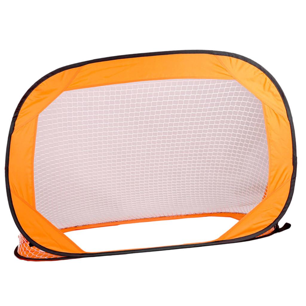 Orange Color Folding Portable Football Gate Net Goal Soccer Practice Kit