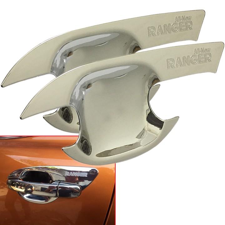 Bộ 04 Ốp Tay Nắm Và Hõm Cửa Cho Xe FORD RANGER 2012-2016 - Hot