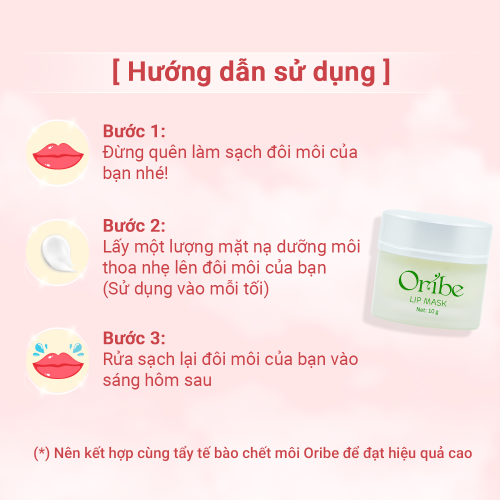 Mặt Nạ Dưỡng Môi Oribe Dưỡng Môi, Giảm Thâm, Làm Hồng Môi - Oribe Lip Mask 10g