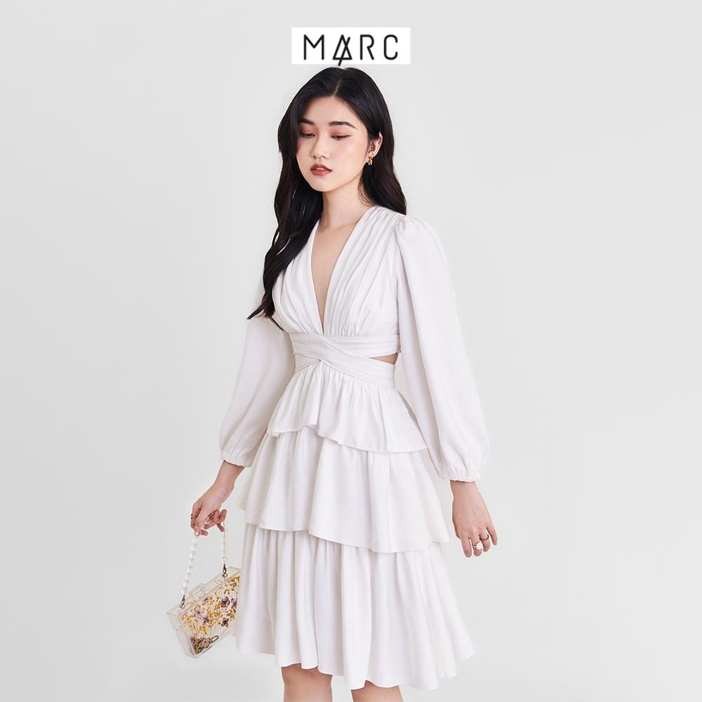 Đầm nữ MARC FASHION tay dài cutout tùng 3 tầng