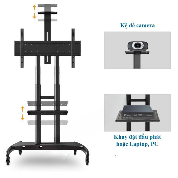 Giá treo tivi di động AVA1800-70-1P (55 inch - 85 inch) - Hàng chính hãng