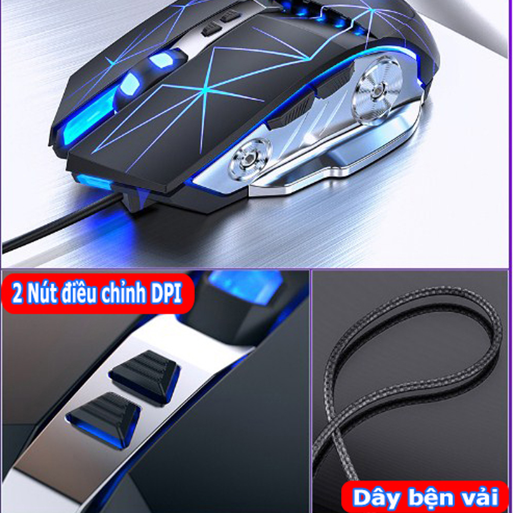 Chuột chơi game có dây G3-SPRO với hiệu ứng Led và DPI tùy chỉnh