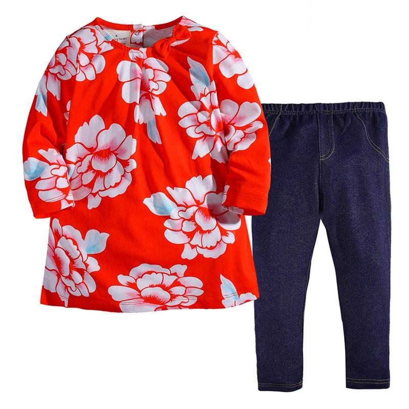 Bộ cotton dài tay cho bé từ 1-6 tuổi