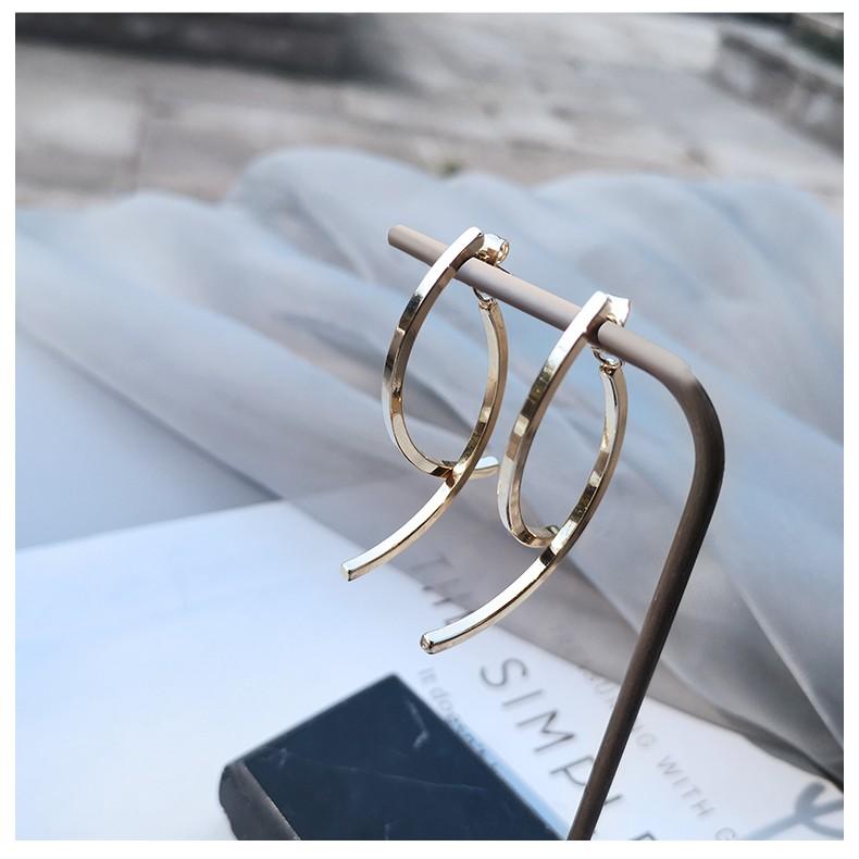 Bông tai thời trang dáng dài khí chất cao cấp theo phong cách hiện đại - E00002