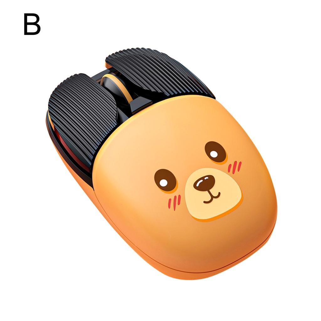 Chuột Không Dây Bluetooth A10 Chế Độ Kép Hoạt Hình Sáng Tạo Cho Văn Phòng