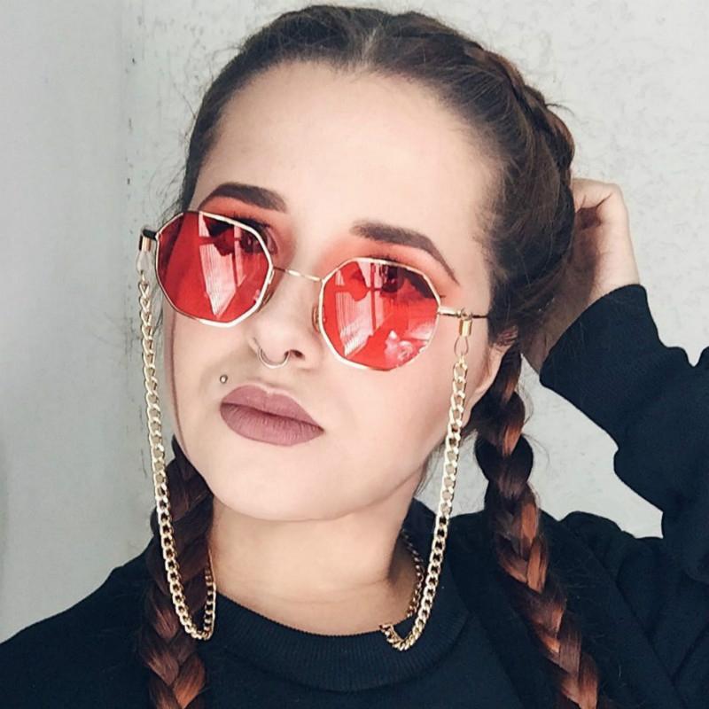 Chain glassess dây đeo gọng kính thời trang hip hop street style