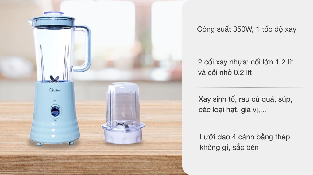 Máy xay sinh tố Midea MJ-BL35 - Hàng chính hãng