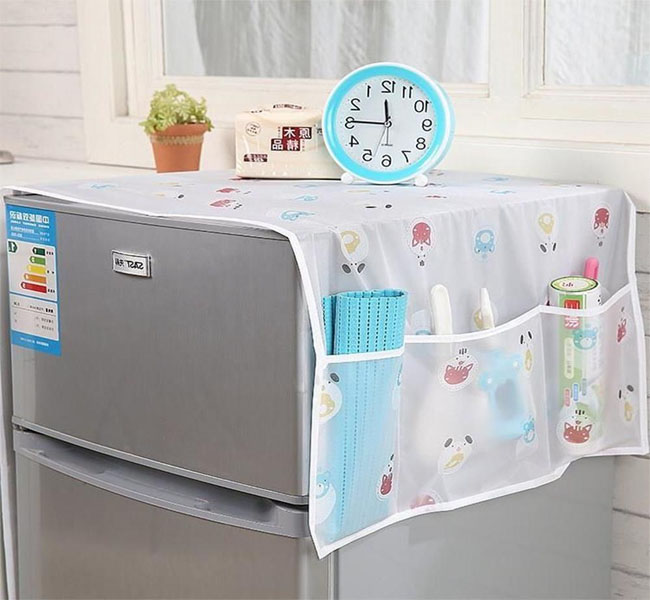 Bộ 3 tấm lót nilon phủ tủ lạnh chống bám bụi bẩn