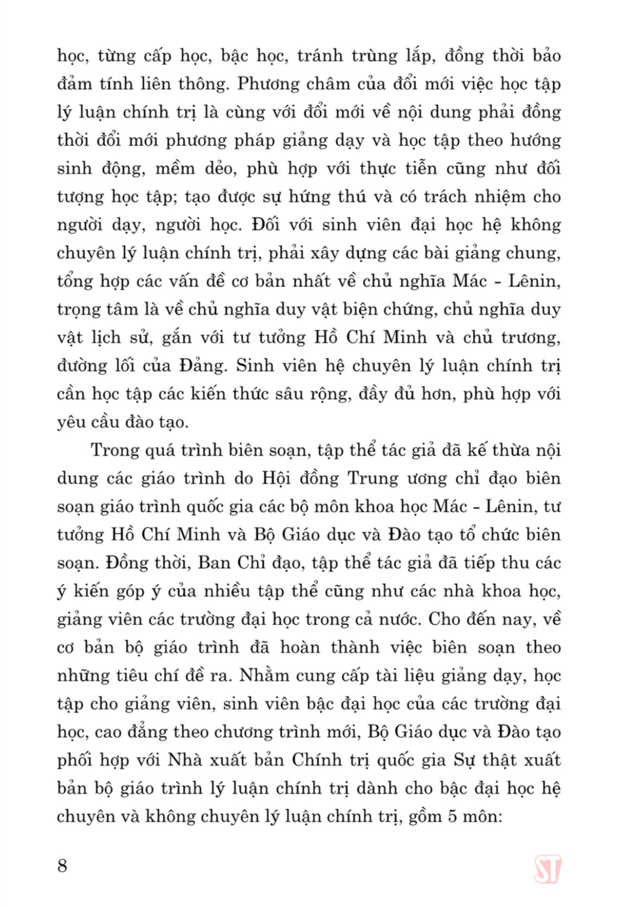 Giáo trình Kinh tế chính trị Mác - Lênin (Dành cho bậc đại học hệ chuyên lý luận chính trị) (bản in 2024)