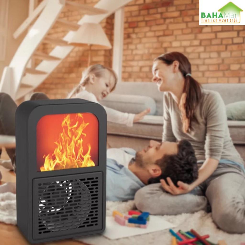 QUẠT LỬA 3D DI ĐỘNG LÀM NÓNG KHÔNG KHÍ SƯỞI ẤM MÙA ĐÔNG tại văn phòng, hộ gia đình... "BAHAMAR" Sản phẩm thông minh