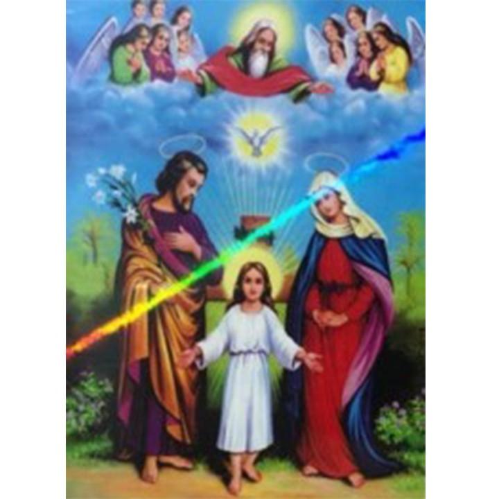 Tranh đá gia đình Thánh gia VS462 - kích thước: 55 * 70cm.