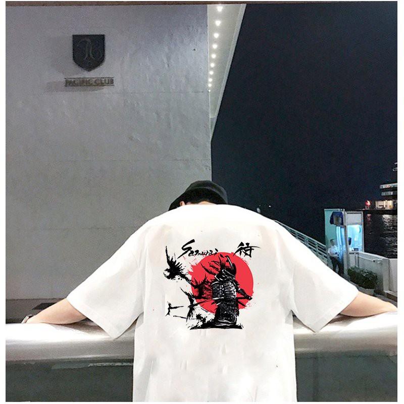 Áo thun unisex độc lạ Samurai form rộng vải dày mịn 2019T1834