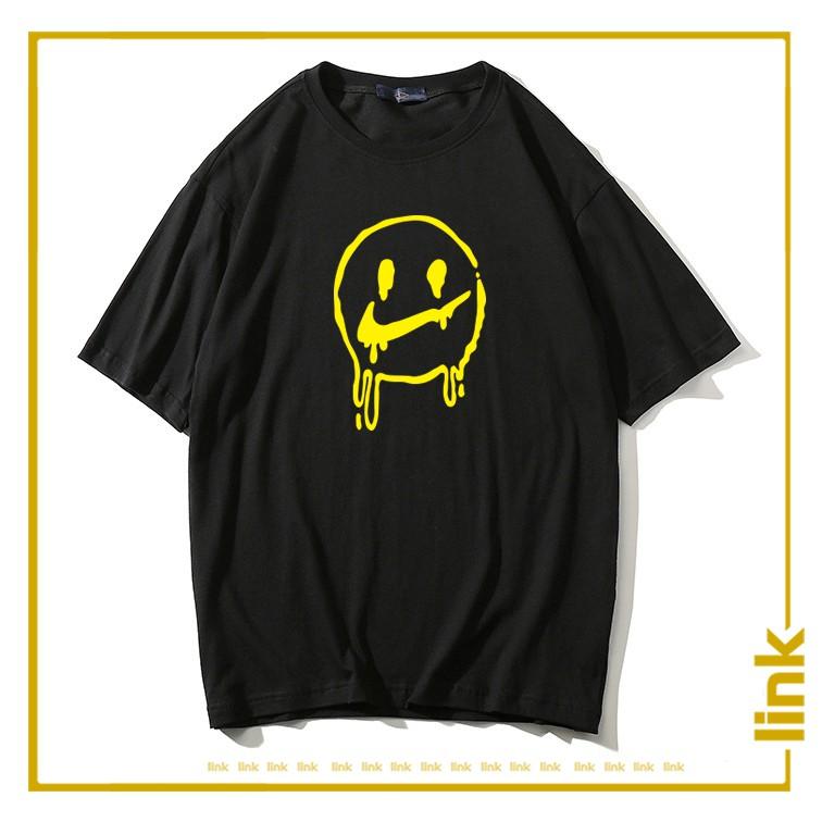 Áo thun nữ tay lỡ logo MẶT CHẢY trước ngực UNISEX