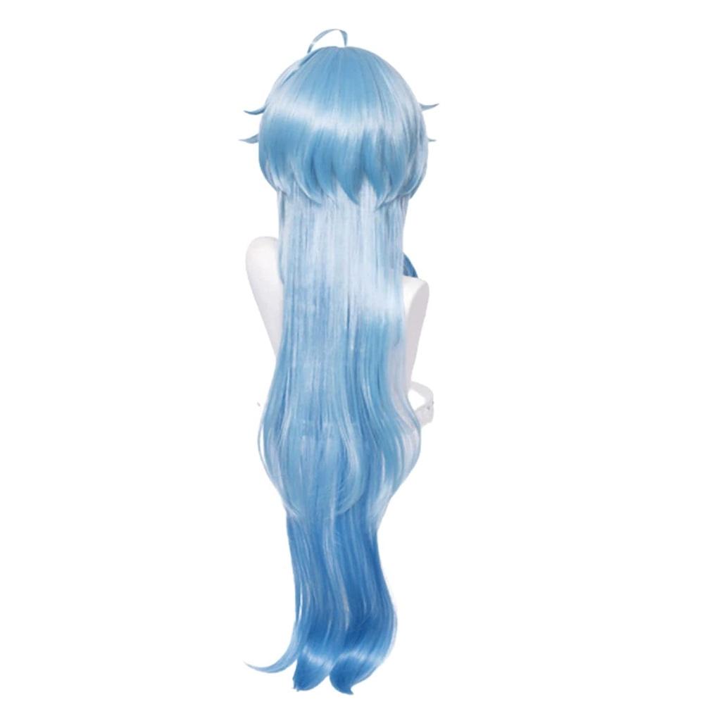 Wig/Tóc giả cosplay Ganyu - Genshin Impact màu xanh