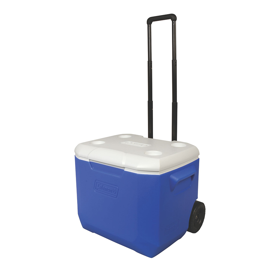 Thùng Giữ Nhiệt Coleman tay kéo 3000001838 - 57L - Xanh 60 QT Wheeled Cooler (Blue)