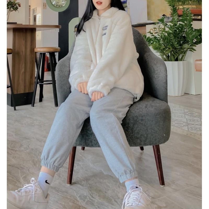 Quần nỉ Jogger Unisex - Quần Jogger ống rộng thun trơn cạp chun dáng rộng, mặc ở nhà -đi ngủ-đi chơi-đi học
